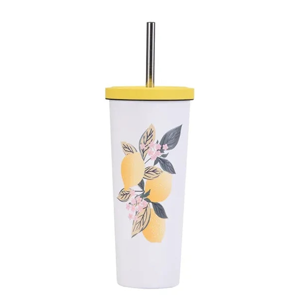830ml Stainless Steel Printing Tumbler With Straw