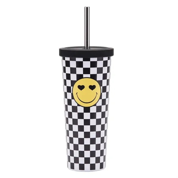830ml Stainless Steel Printing Tumbler With Straw