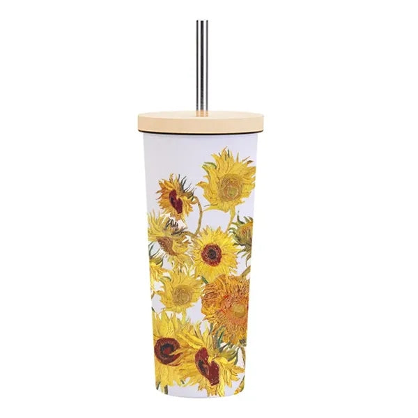 830ml Stainless Steel Printing Tumbler With Straw