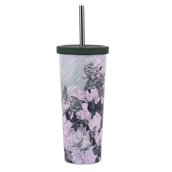 830ml Stainless Steel Printing Tumbler With Straw