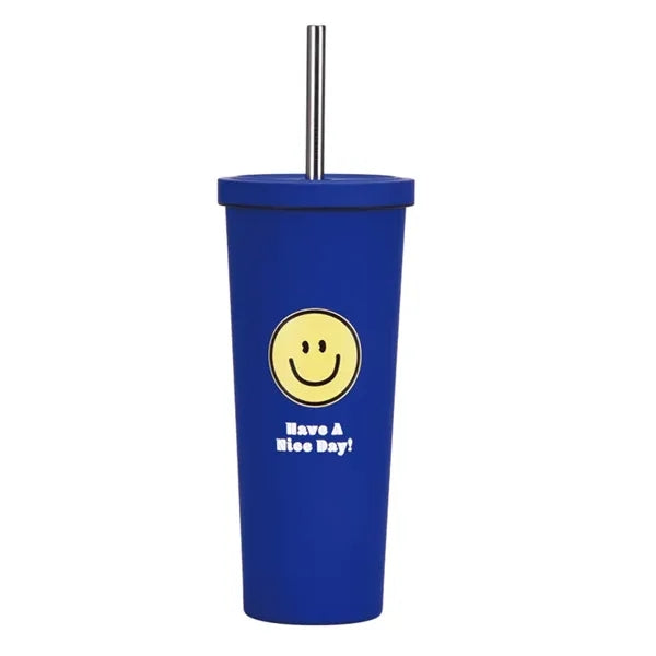 830ml Stainless Steel Printing Tumbler With Straw