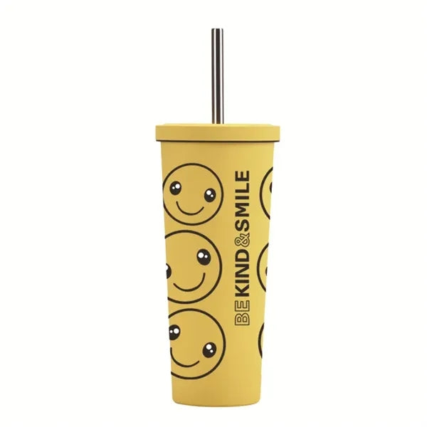 830ml Stainless Steel Printing Tumbler With Straw