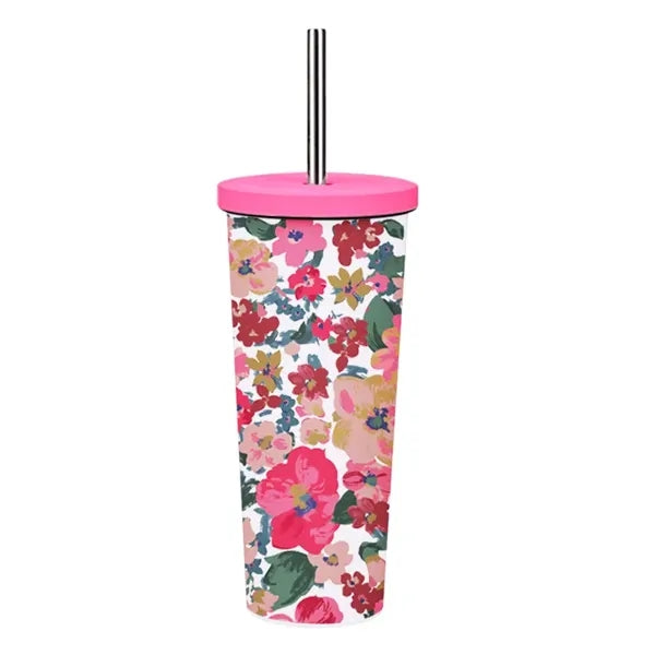 830ml Stainless Steel Printing Tumbler With Straw