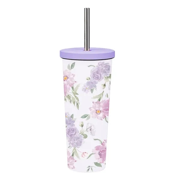 830ml Stainless Steel Printing Tumbler With Straw
