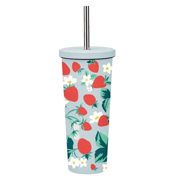 830ml Stainless Steel Printing Tumbler With Straw