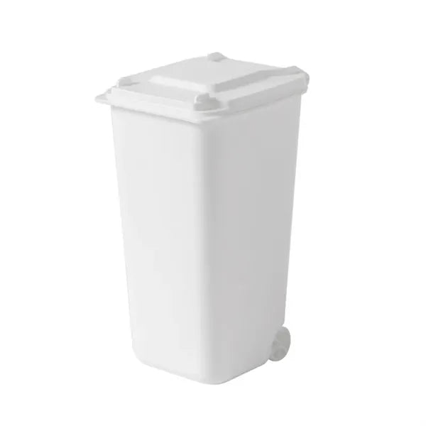Pen holder in the shape of garbage can