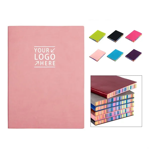 Notebook w/Rainbow Edge Pages