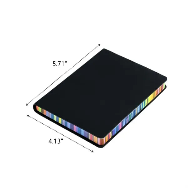 Notebook w/Rainbow Edge Pages