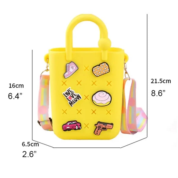 Small Silicone DIY Coin Purse Messenger Bag Beach Handbag