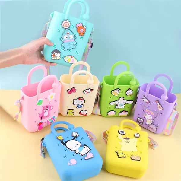 Small Silicone DIY Coin Purse Messenger Bag Beach Handbag