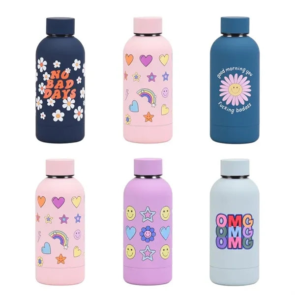 350ml Insulated Stainless Steel Rubber Painting Flask