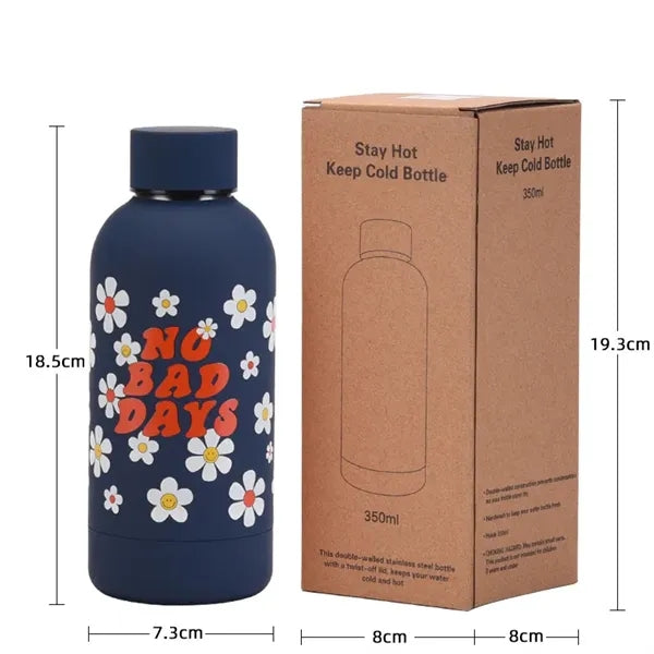 350ml Insulated Stainless Steel Rubber Painting Flask
