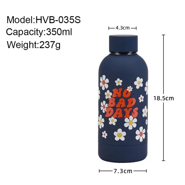 350ml Insulated Stainless Steel Rubber Painting Flask