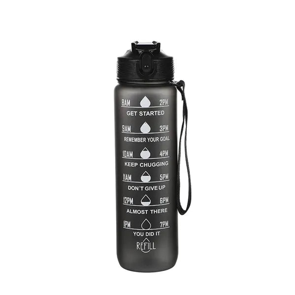 32oz Leakproof BPA Free Water Bottle with Time Marker