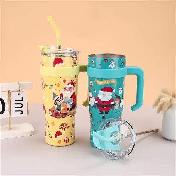 40oz Stainless Steel Tumbler with Handle