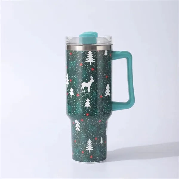 40oz/ 1140ml Manufacturer Flip Straw Tumbler With Handle