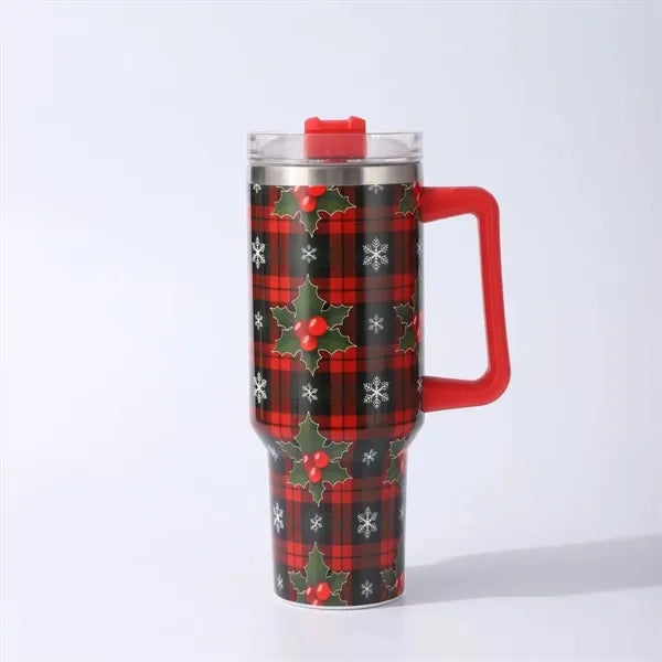 40oz Stainless Steel Tumbler with Handle