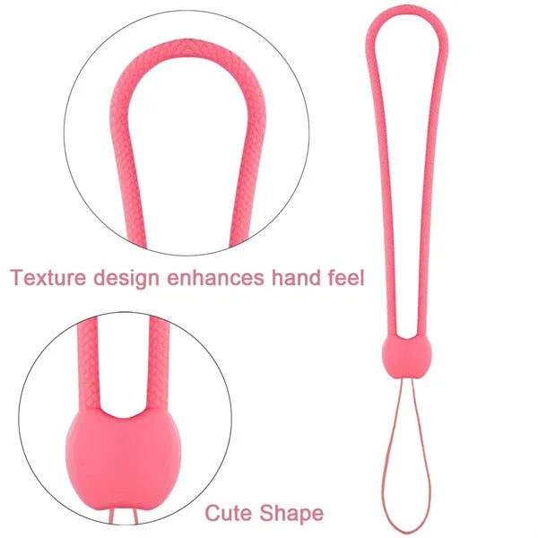 Lanyard Short Small Phone Wrist Straps Silicone Rubber