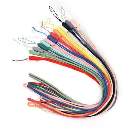 Silicone Neck Strap Lanyard Elastic for ID Badge Holder