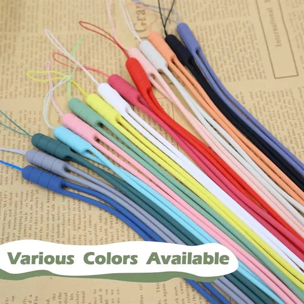 Silicone Neck Strap Lanyard Elastic for ID Badge Holder
