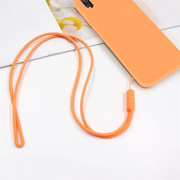 Silicone Neck Strap Lanyard Elastic for ID Badge Holder