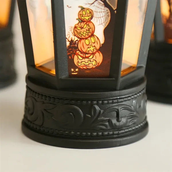 Handheld Pumpkin Lights Candle Lantern Led