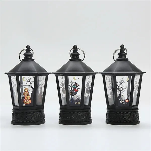 Handheld Pumpkin Lights Candle Lantern Led