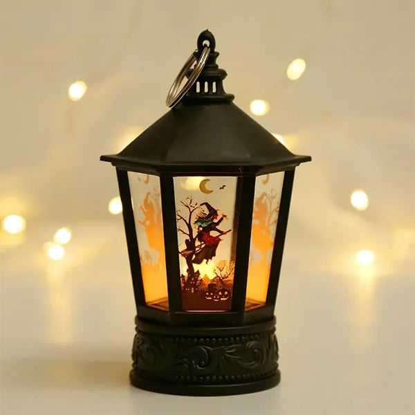 Handheld Pumpkin Lights Candle Lantern Led