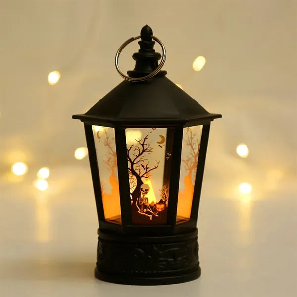 Handheld Pumpkin Lights Candle Lantern Led