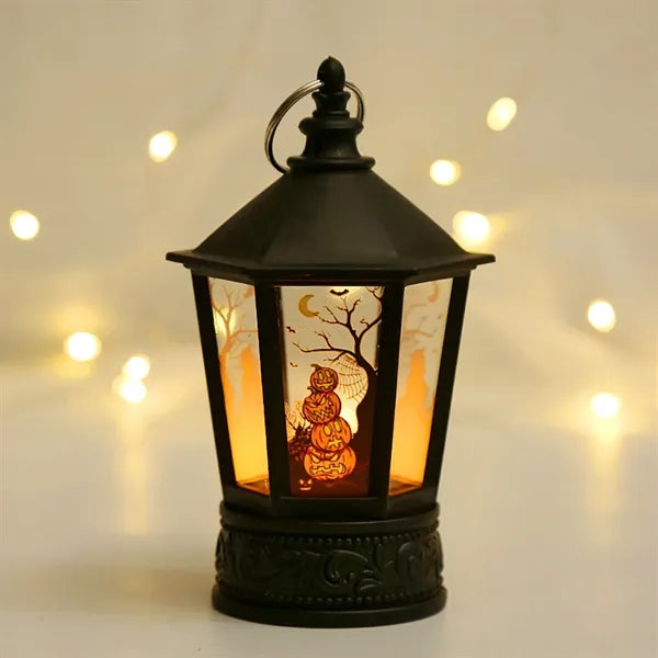 Handheld Pumpkin Lights Candle Lantern Led