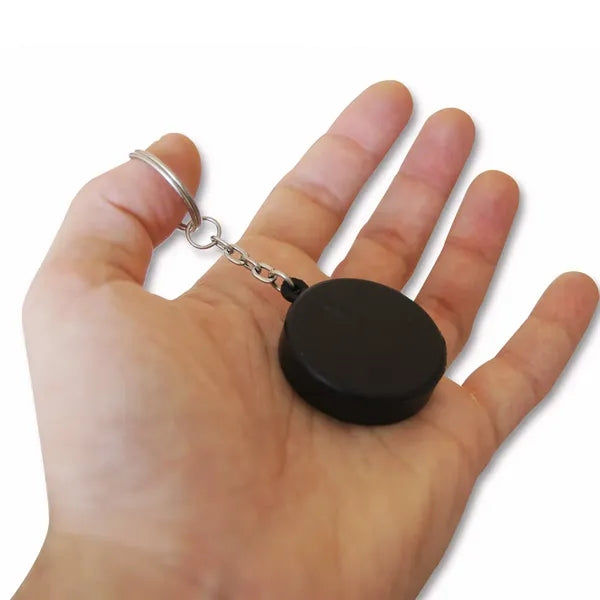 Hockey Puck Keychains Sports Ball Key Rings Party Favors
