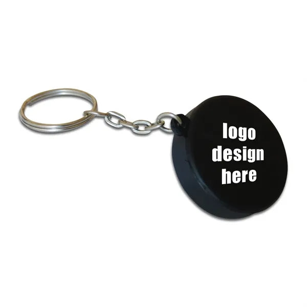 Hockey Puck Keychains Sports Ball Key Rings Party Favors