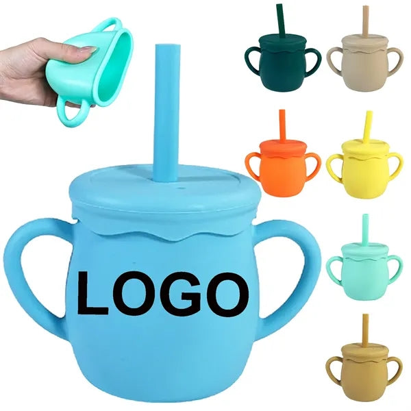 Leak Proof Silicone Sippy Cup With Handle