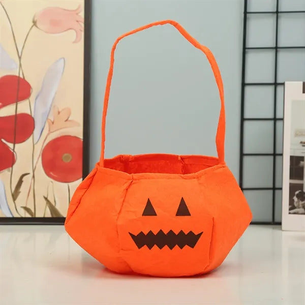 Halloween Pumpkin Buckets Candy Tote Bags