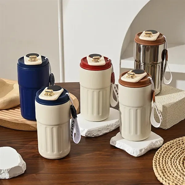15 oz stainless steel vacuum insulated travel mug water cup