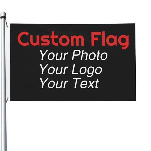 Flag 2x3 Design Your Own Text Logo Photo