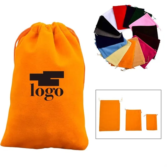Drawstring Flannel Bag
