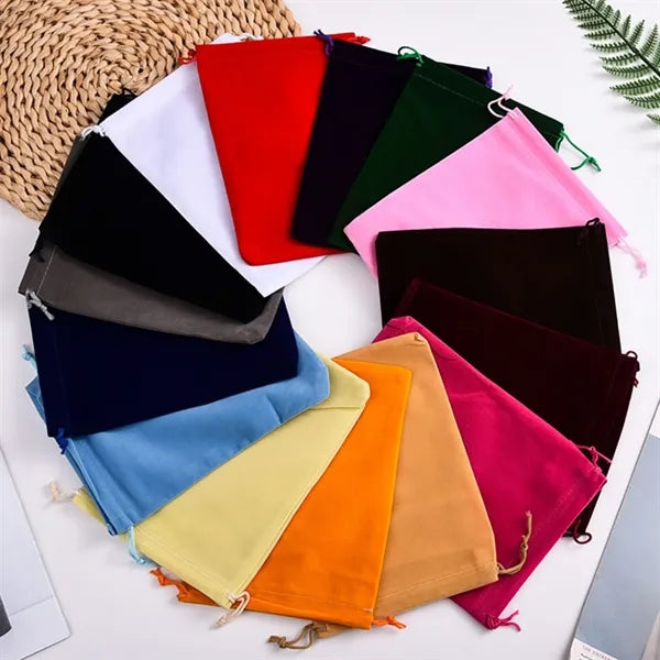 Drawstring Flannel Bag