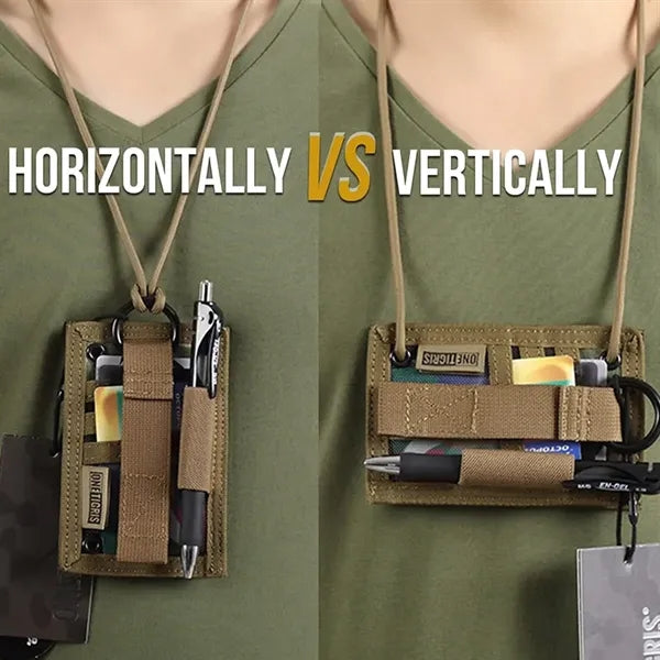Tactical ID Card Holder Hook