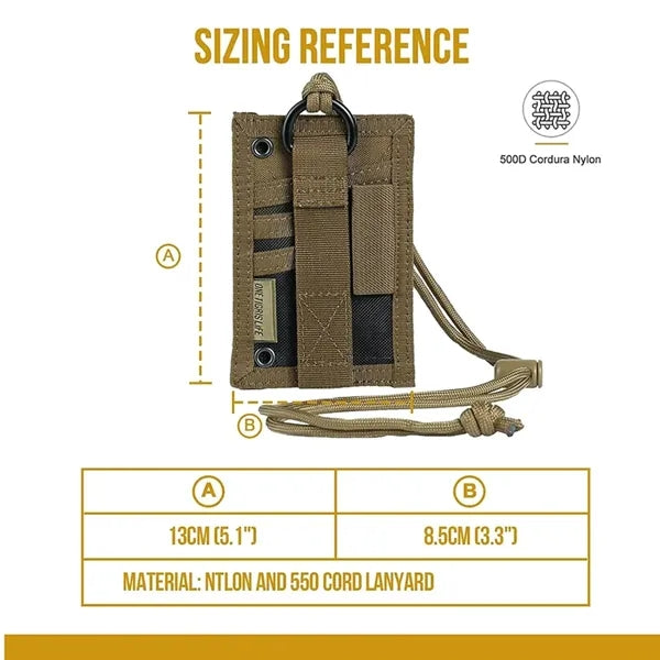 Tactical ID Card Holder Hook