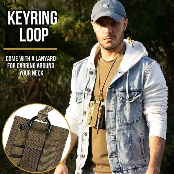 Tactical ID Card Holder Hook