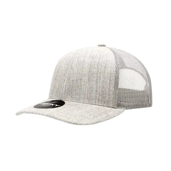 6 Panel Mid Profile Structured Acrylic/Polyester Trucker