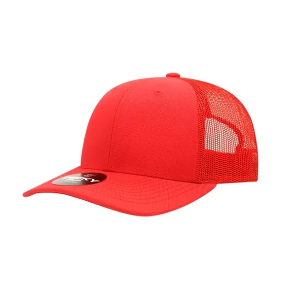 6 Panel Mid Profile Structured Acrylic/Polyester Trucker