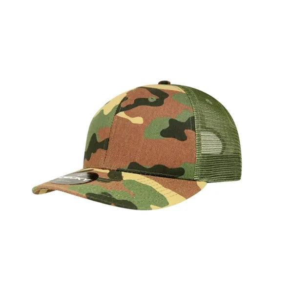 6 Panel Mid Profile Structured Acrylic/Polyester Trucker