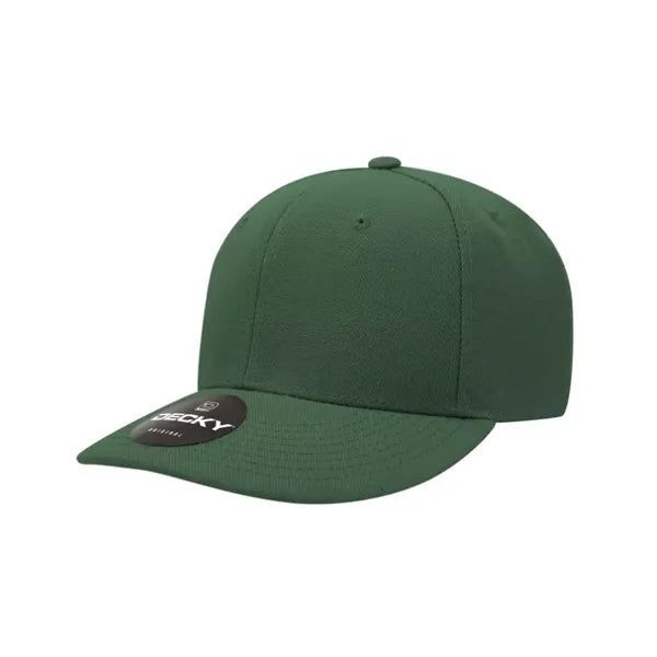 Decky 6 Panel Mid Profile Structured Acrylic/Polyester Cap