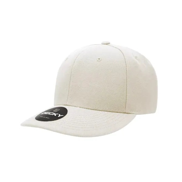 Decky 6 Panel Mid Profile Structured Acrylic/Polyester Cap