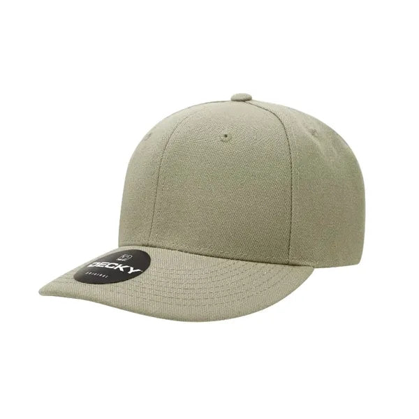 Decky 6 Panel Mid Profile Structured Acrylic/Polyester Cap
