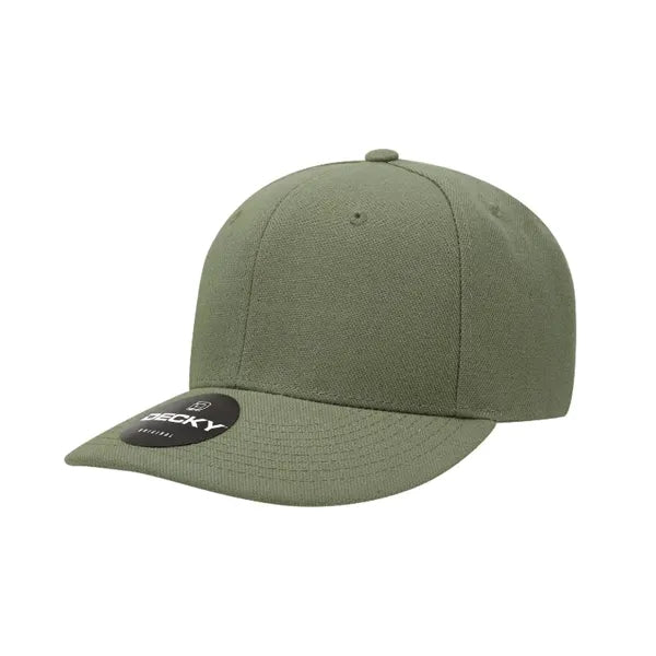 Decky 6 Panel Mid Profile Structured Acrylic/Polyester Cap