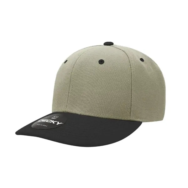 Decky 6 Panel Mid Profile Structured Acrylic/Polyester Cap