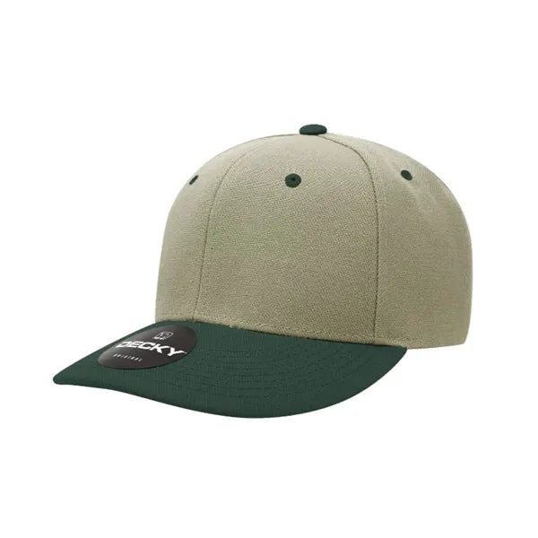 Decky 6 Panel Mid Profile Structured Acrylic/Polyester Cap